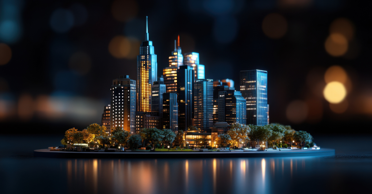 Holographic Carbon Free Smart City Model