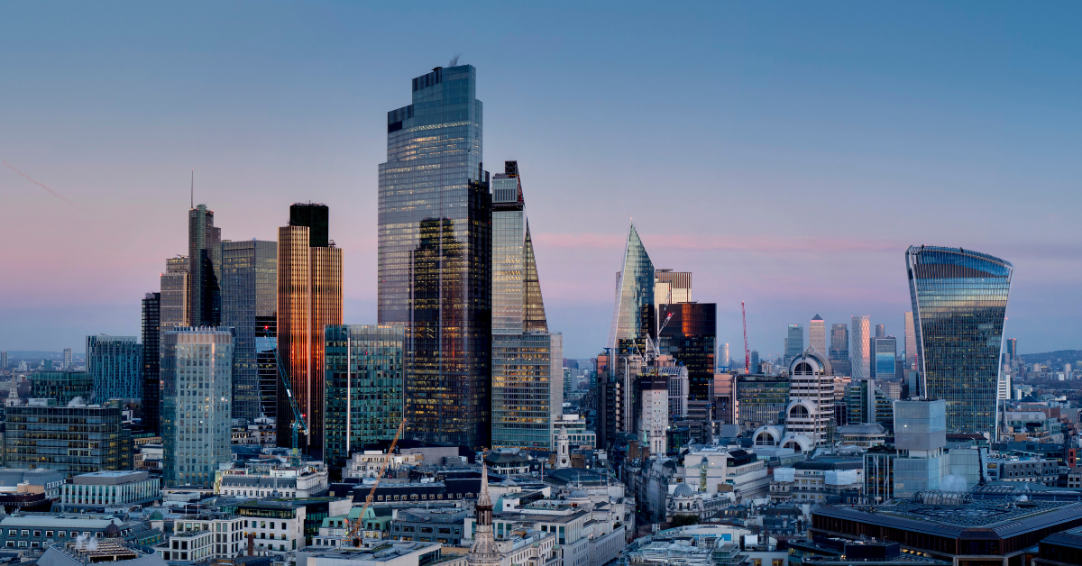 UK, England, London, City pano from St Pauls 2023