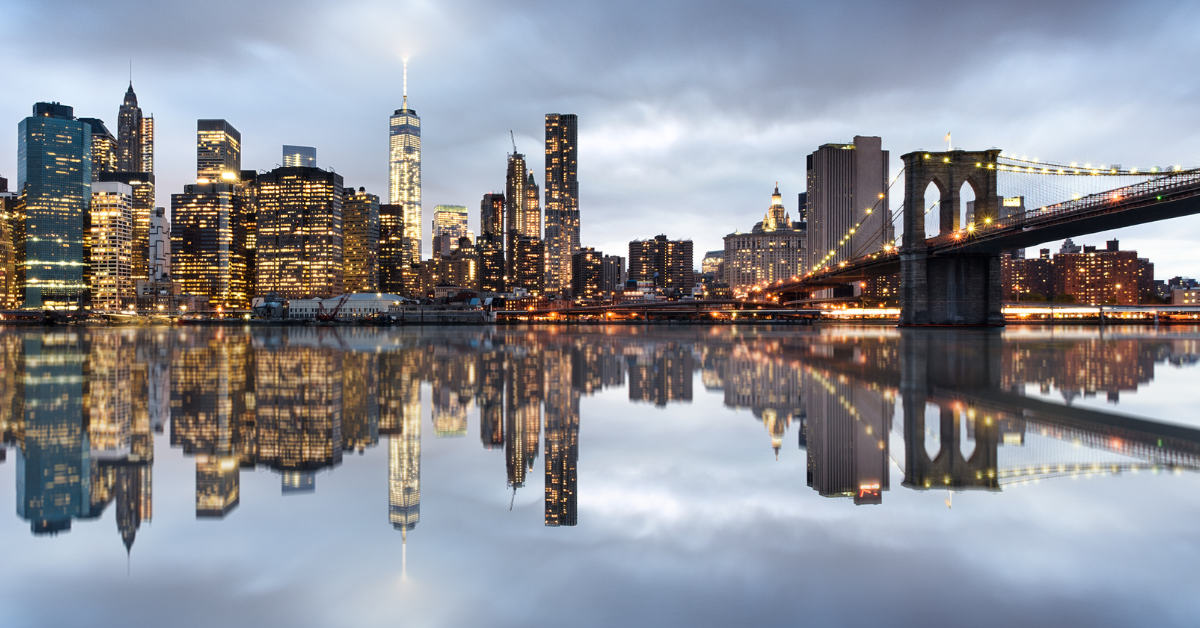 NYC skyline, signifying CEO Pay